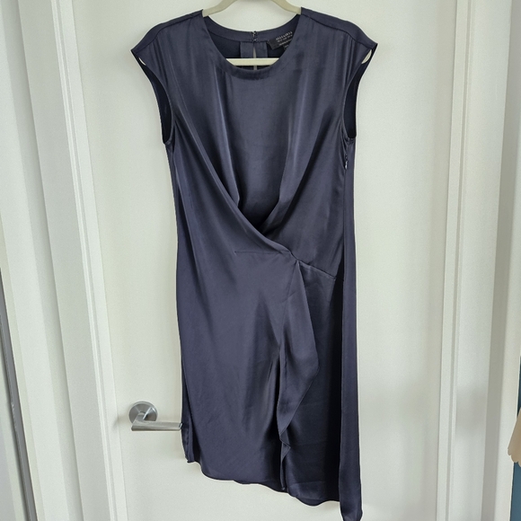 All Saints Breeze Dress Blue sz 6 - Picture 2 of 16